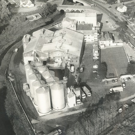 Aerial view of the mill